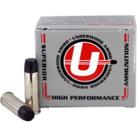 Underwood Ammo .41 Remington Magnum 265 Grain Coated Hard Cast Nickel Plated Brass Cased Pistol Ammunition