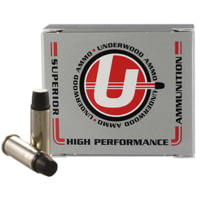 Underwood Ammo .44 Special 255 Grain Coated Hard Cast Nickel Plated Brass Cased Pistol Ammunition