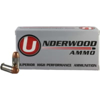 Underwood Ammo .45 ACP +P 230 Grain Full Metal Jacket Nickel Plated Brass Cased Pistol Ammunition