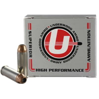 Underwood Ammo .45 Colt 250 Grain Jacketed Hollow Point Nickel Plated Brass Cased Pistol Ammunition