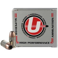 Underwood Ammo .45 GAP 230 Grain Jacketed Hollow Point Nickel Plated Brass Cased Pistol Ammunition