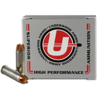 Underwood Ammo .454 Casull 250 Grain Solid Monolithic Nickel Plated Brass Cased Pistol Ammunition