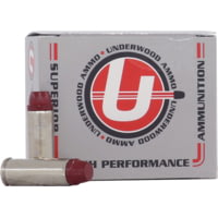 Underwood Ammo .45 Colt 255 Grain Coated Hard Cast Nickel Plated Brass Cased Pistol Ammunition