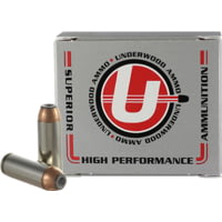 Underwood Ammo .50 Action Express 325 Grain Jacketed Hollow Point Nickel Plated Brass Cased Pistol Ammunition