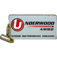 Underwood Ammo 9mm Luger +P+ 147 Grain Full Metal Jacket Nickel Plated Brass Cased Pistol Ammunition