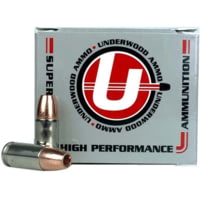 Underwood Ammo 9mm Luger 115 Grain Monolithic Hollow Point Nickel Plated Brass Cased Pistol Ammunition