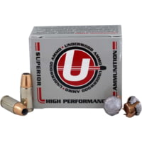 Underwood Ammo 9mm Luger 147 Grain Jacketed Hollow Point Nickel Plated Brass Cased Pistol Ammunition