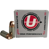 Underwood Ammo 9mm Luger 68 Grain Xtreme Defender Solid Monolithic Nickel Plated Brass Cased Pistol Ammunition