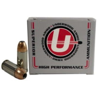 Underwood Ammo 9mm Luger +P+ 115 Grain Jacketed Hollow Point Nickel Plated Brass Cased Pistol Ammunition