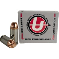 Underwood Ammo 9x18mm Makarov 95 Grain Solid Monolithic Nickel Plated Brass Cased Pistol Ammunition