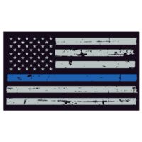 United States Tactical Stickers - Thin Blue Line Flag