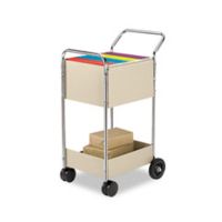 United Stationers Cart Mail 39hx38dx16w Gy FEL40922