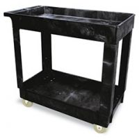 United Stationers Cart Utility 2 Shelf Bk RCP9T6700BLA