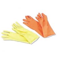 United Stationers Gloves Latx Flckld Lg Yw GAX242L