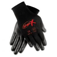 United Stationers Gloves Seamlss Dip Xlg Bk CRWN9674XL