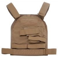 US Palm Handgun Defender Soft Armor Plate Carrier With One Level IIIA Soft Armor Panel X-Large 11x13.5 Inch Panel Right Hand Coyote Tan USP00400350