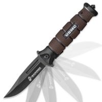 USMC Assisteed-Open Black And Brown Combat Knives