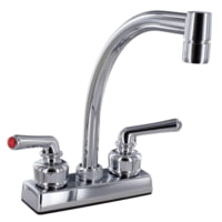 Valterra Phoenix LEDge-Mount 4in Kitchen Faucet - High Arc Tubular Spout