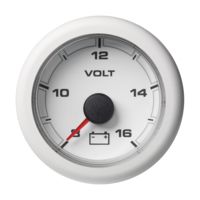 VDO 2-1/16" 52MM OceanLink Battery Voltage 8-16 V White Dial &amp; Bezel