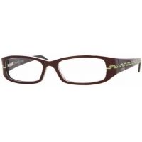 Versus VR8059-573-5215 Rx Prescription Eyeglasses Top Brown On Transparent Gray Frame