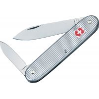 Victorinox Pioneer Settler Swiss Army Knife Silver Alox Ribbed