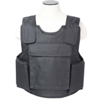 VISM Black Outer Carrier Vest w/Four Level IIIA Ballistic panels
