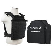 Vism Larger Fast Plate Carrier w/2 11x14in Level IIIA Shooters Cut Soft Ballistic Panels