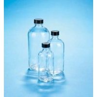 VWR Boston Round Bottles, Clear, Narrow Mouth VW5110422V26 Convenience Packs With Caps Attached