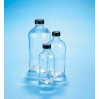 VWR Boston Round Bottles, Clear, Narrow Mouth VW5110824C25 Bulk Packs With Unattached Caps In Bags