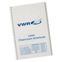 VWR Cleanroom Spiral Notebooks, Latex 07NBCR-3X5S College-Rule Notebooks