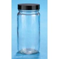 VWR Straight-Sided Glass Jars, Wide Mouth VW5513289V86 Convenience Packs With Caps Attached