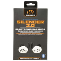Walker's GWPSLCR2BTWHT Silencer 2.0 Polymer In The Ear White Adult