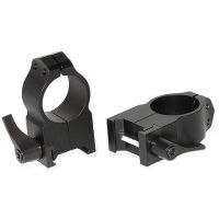 Warne 1 Inch Extra High Silver Quick Detach Rings 203LS