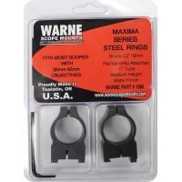 Warne 1in Permanently Attached CZ 550 19mm dovetail Medium Rifle Scope Rings