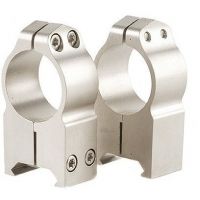 Warne Extra High Maxima Scope Rings w/Silver Finish 203S