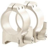 Warne Medium Quick Detach Rings w/Silver Finish 214LS