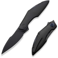 We Knife Co Ltd Weknife Krait Snake Flipper Knife Black Titanium Handle