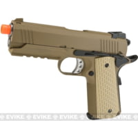 WE-Tech Full Metal 1911 Desert Warrior Socom 4.3 Airsoft Gas Blowback Pistols