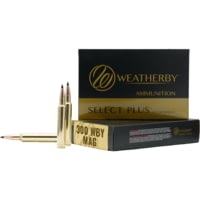 Weatherby Select Plus .300 Magnum 180 Grain Swift Scirocco Brass Cased Centerfire Rifle Ammunition
