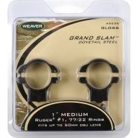 Weaver Grand Slam Ruger 77 Steel Rings