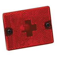 Wesbar 003337 Clearance/Side Marker Lights With Reflex Lens - Replacement Lens