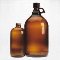 Wheaton Safety-Coated Bottles, Amber, Narrow Mouth, Wheaton 220926 Bottles Only, Case of 12