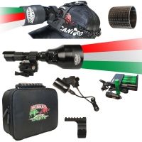 Wicked Hunting Lights A67iC, ScanPro iC 3-Color-In-1 Night Hunting Light and Headlamp Combo Kit
