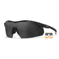 Wiley X 3552 Vapor Comm Temples Smoke Gray/Clear/Light Rust Lens Polycarbonate