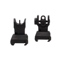 Williams Gun Sight Blackout Picatinny Rail Set of Folding Sights