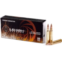 Lehigh Defense .223 Remington 55 Grain 05 Controlled Chaos Brass Rifle Ammunition