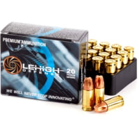Lehigh Defense Xtreme Penetrator 9mm Luger 115 Grain Fluid Transfer Monolithic Brass Cased Centerfire Pistol Ammunition
