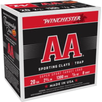 Winchester AA 20 Gauge 7/8 oz 2.75" 1300 ft/s Shotgun Ammunition