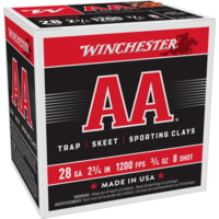 Winchester AA 28 Gauge 3/4 oz 2.75" 1200 ft/s Shotgun Ammunition