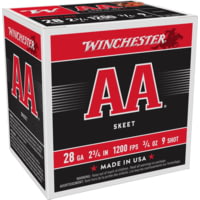 Winchester AA 28 Gauge 3/4 oz 2.75" 1200 ft/s Shotgun Ammunition